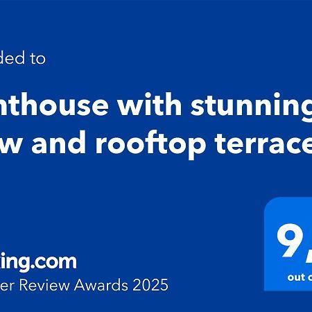 Penthouse With Stunning View And Rooftop Terrace 마닐바 외부 사진